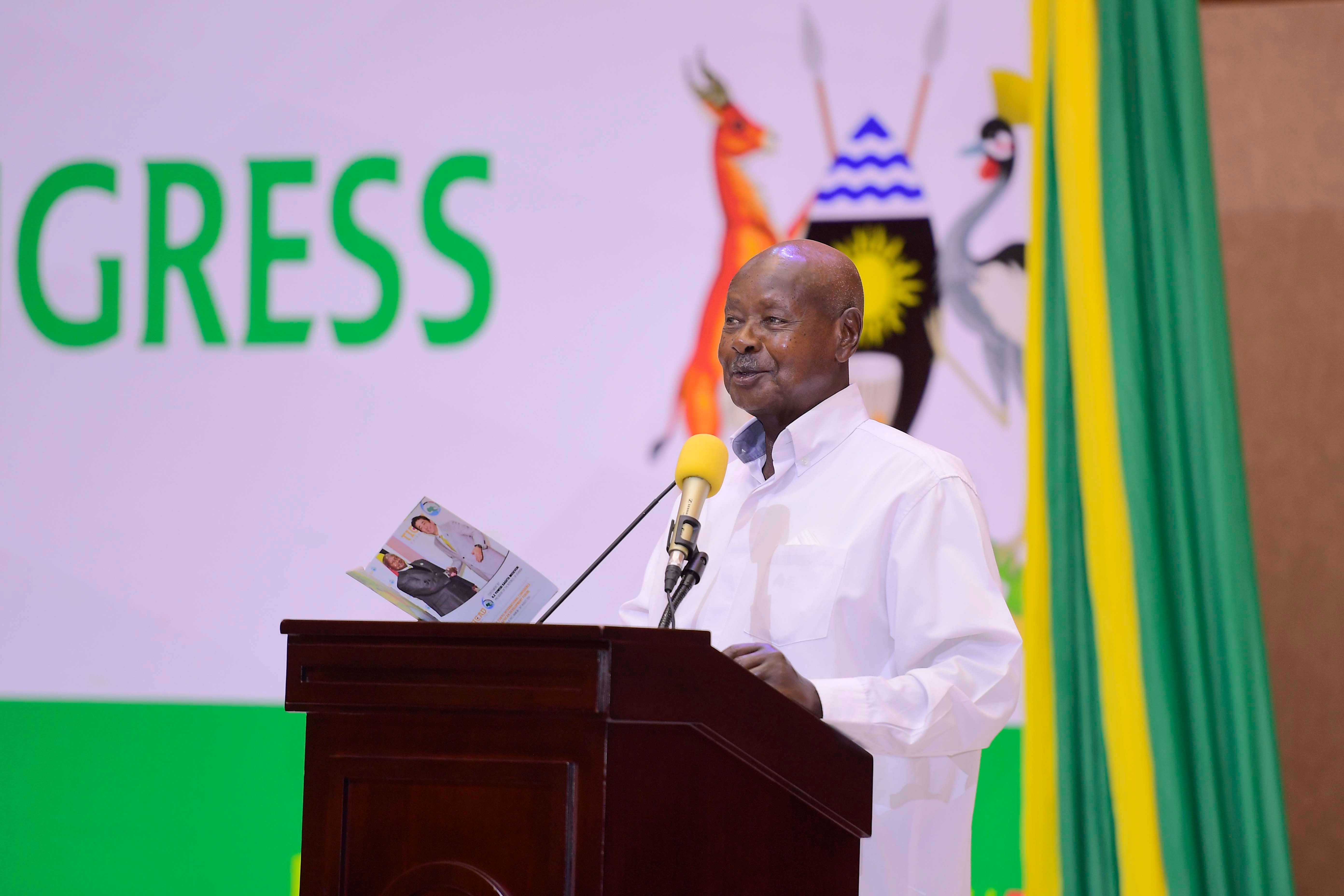 Addressing-the-Afro-Arab-youth-council-congress,-Munyonyo