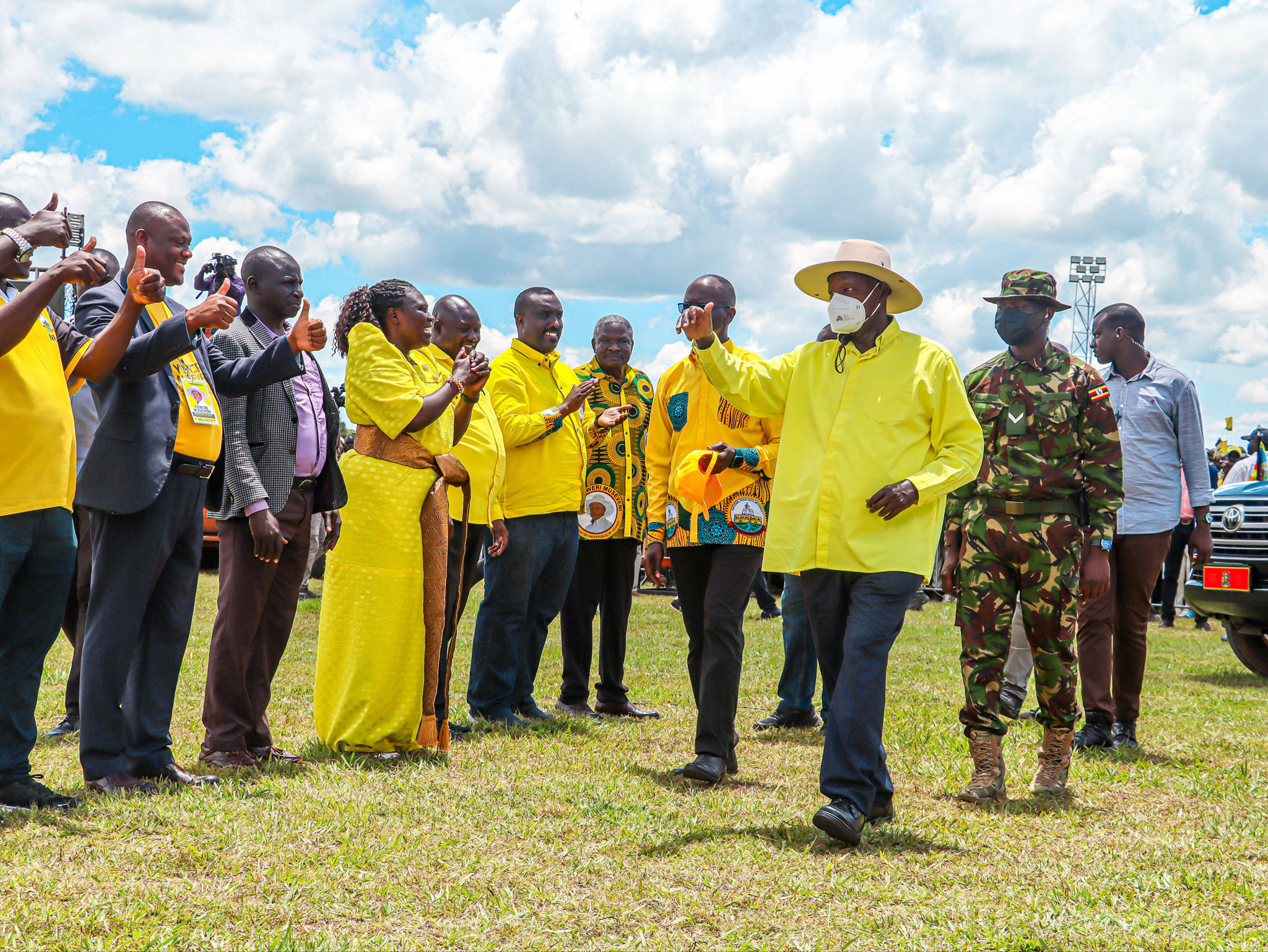Museveni campaigns in Terego