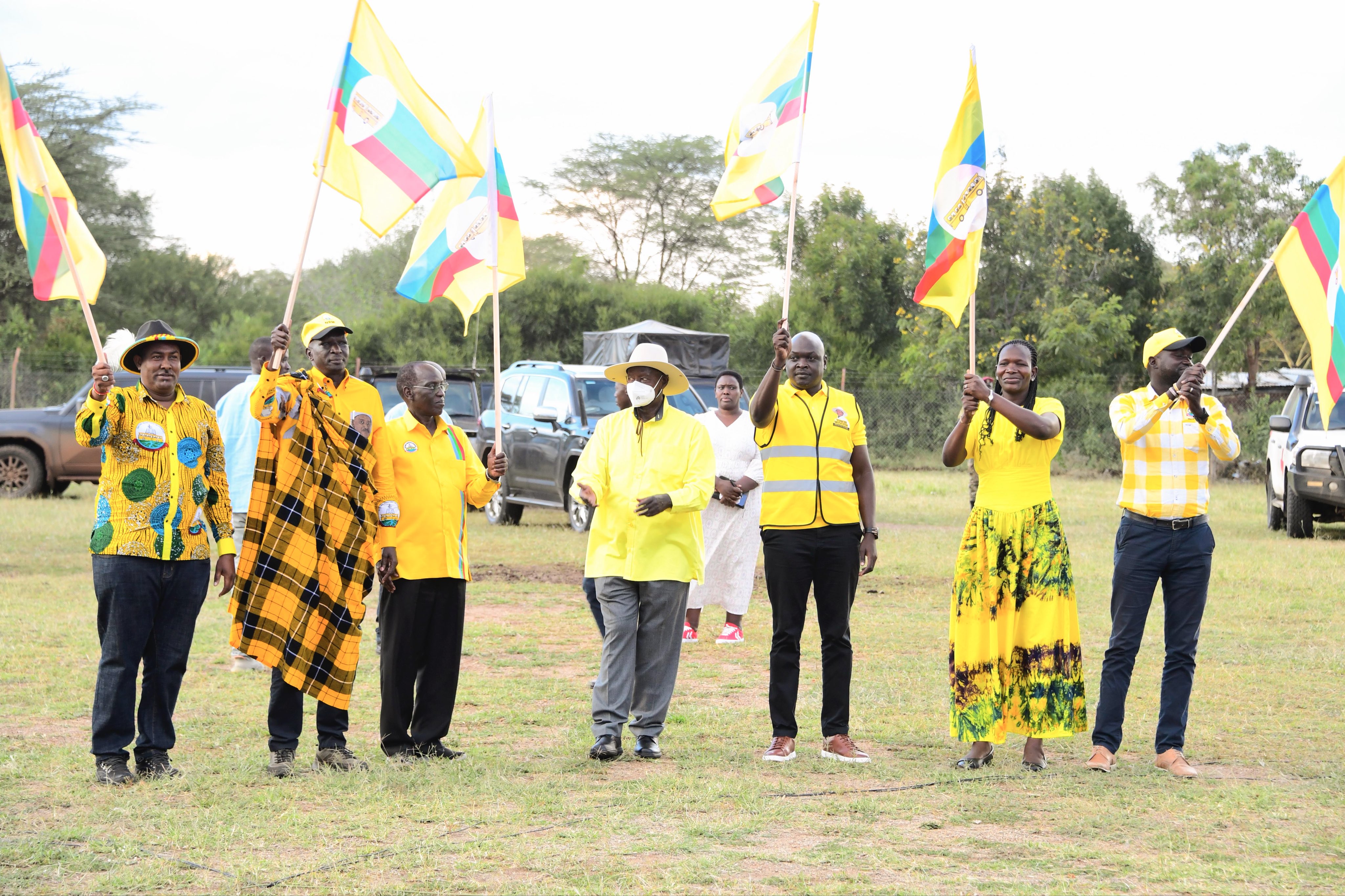 Museveni campaigns in Moroto