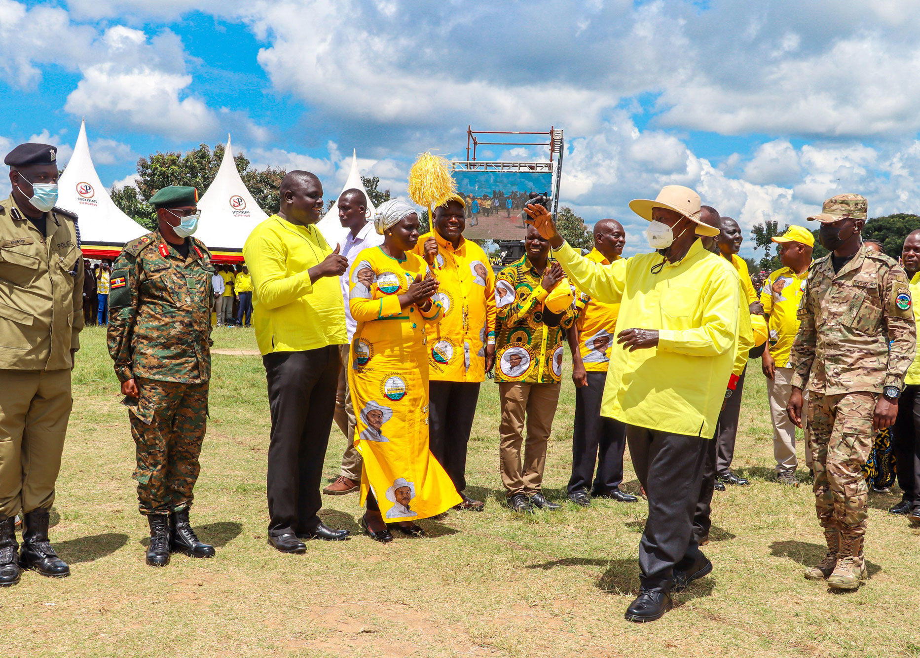  Museveni concludes West Nile campaign atat Paridi Stadium in Adjumani