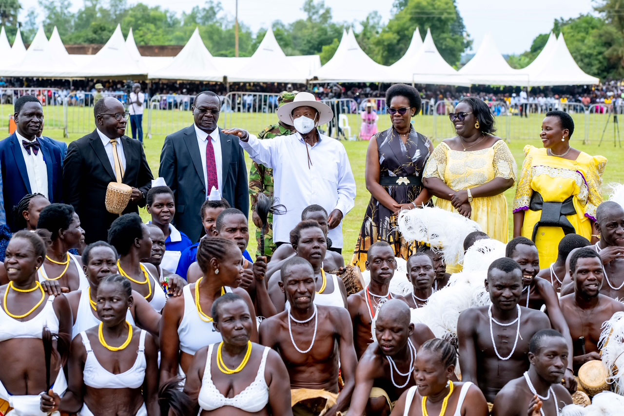 President Yoweri Kaguta Museveni officiated at the thanksgiving ceremony of the Chief Justice of Uganda, His Lordship Alfonse Chigamoy Owiny-Dollo, held at Patong Town Council in Agago District. July 12, 2025