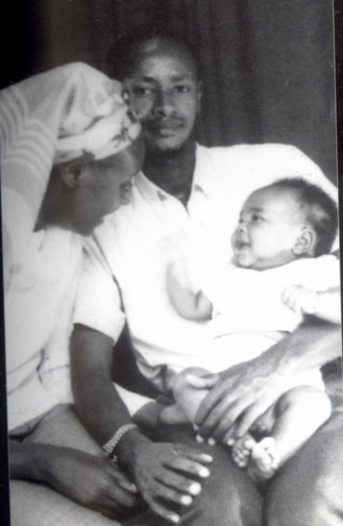 Janet Museveni and Yoweri with their firstborn Muhoozi in 1974 (1).jpg