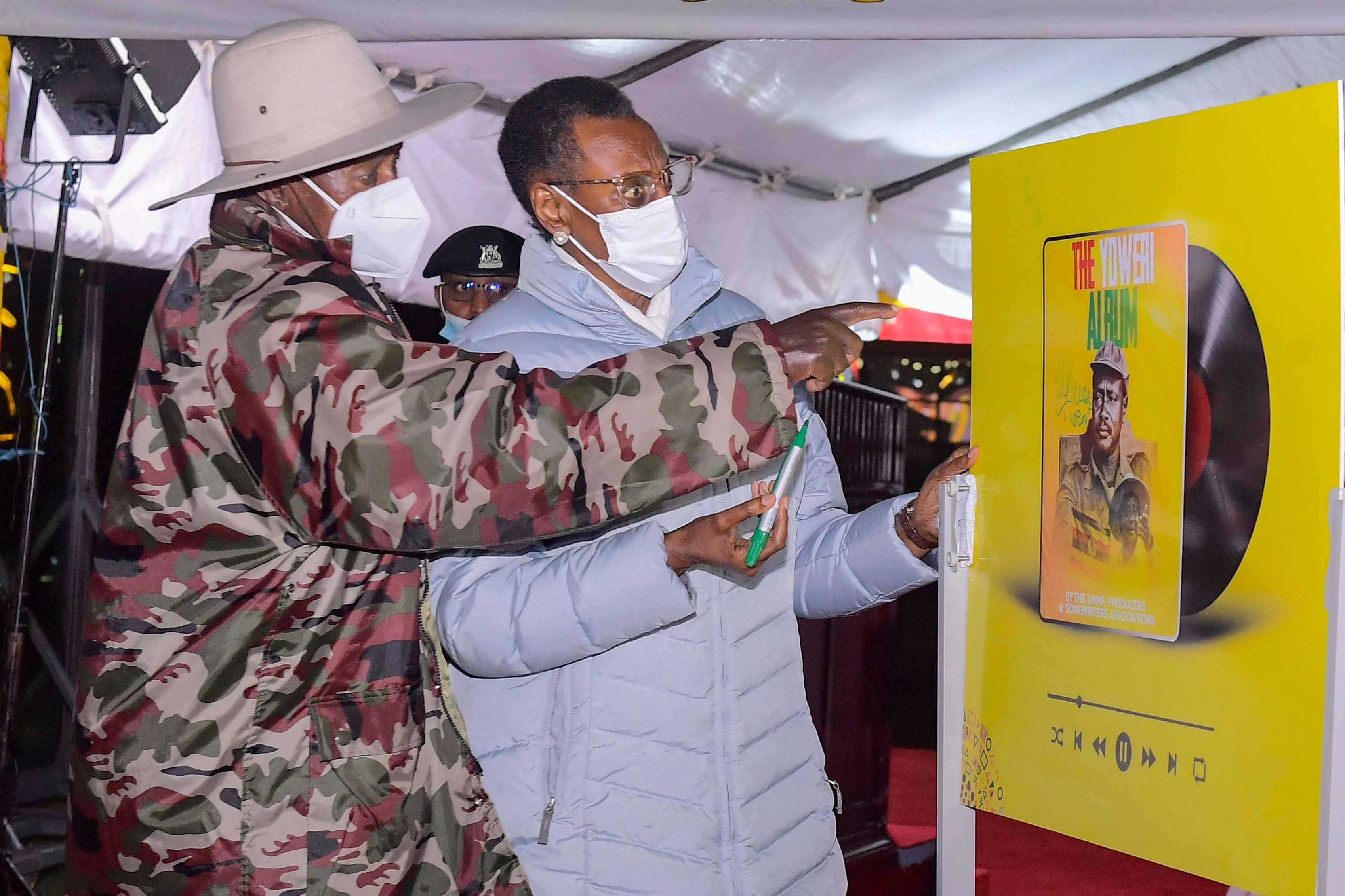 President Yoweri Kaguta Museveni, in the company of the First Lady and Minister of Education and Sports, Maama Janet Museveni, presided over the launch of the Yoweri Music Album at Speke Resort Munyonyo 