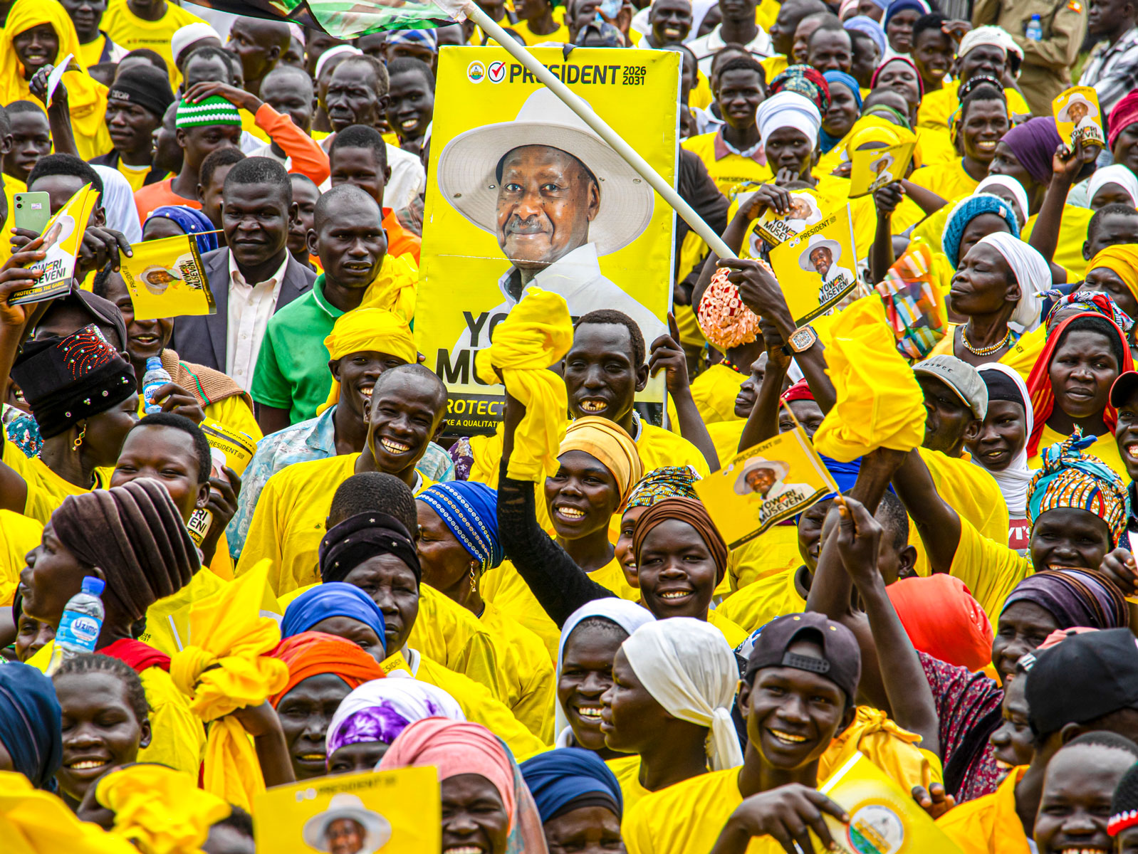 Museveni campaigns in Obongi