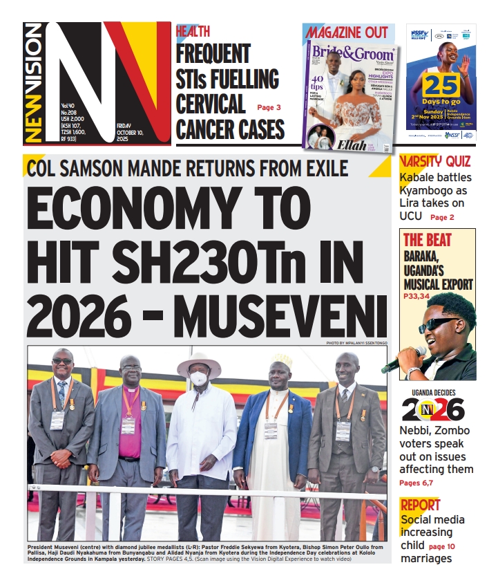 President Yoweri Museveni in the press