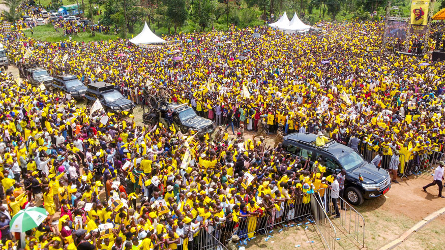 Museveni campaigns in Kazo