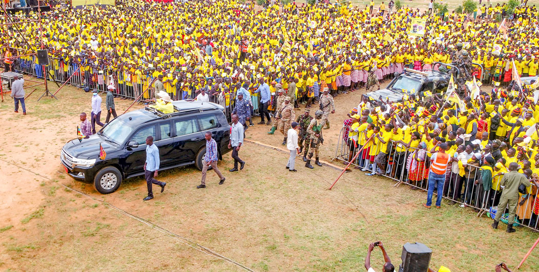 Museveni campaigns in Napak