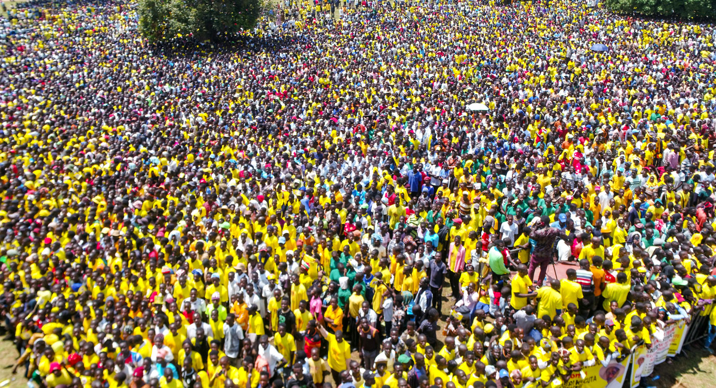 Museveni campaigns in Serere