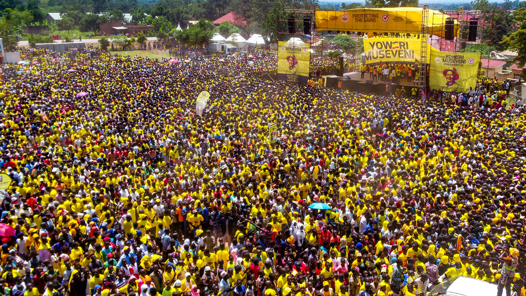 Museveni campaigns in Budaka