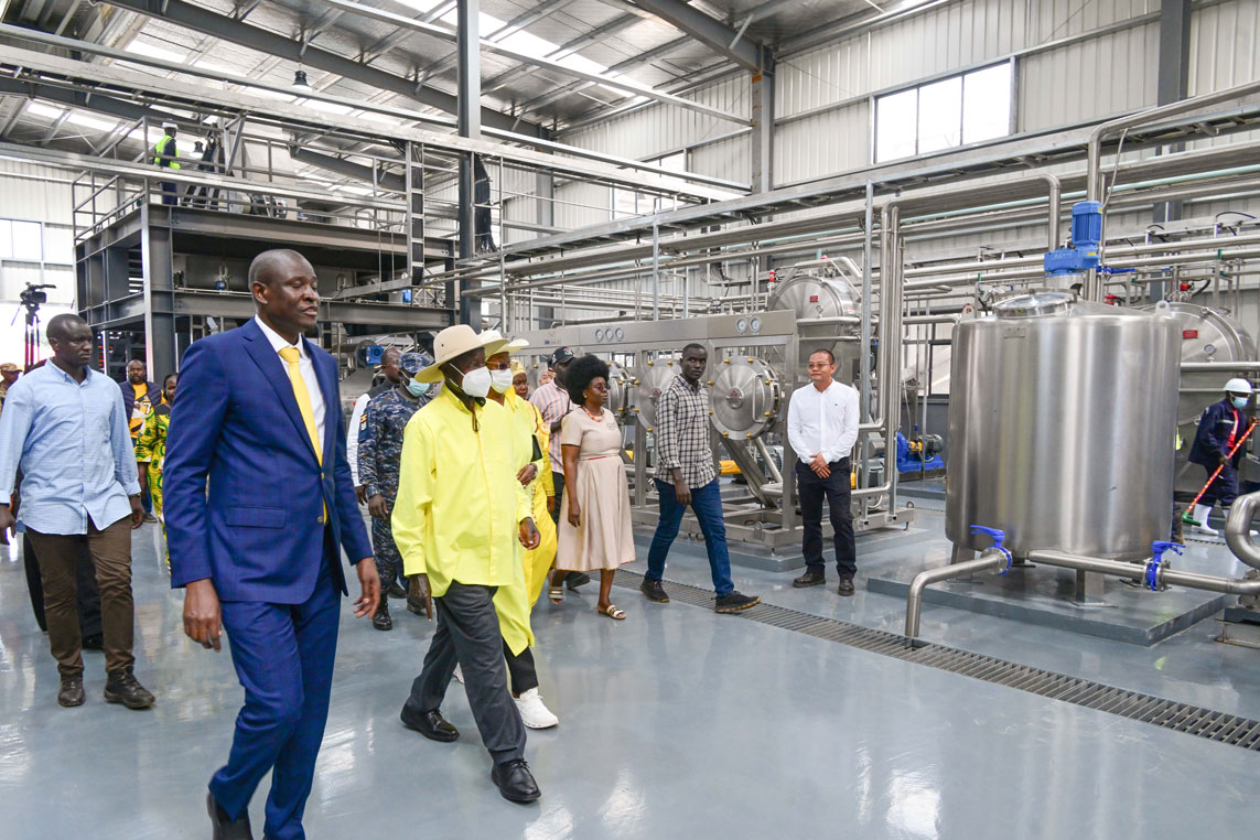 Museveni commissions USD50 million cassava starch processing plant in Namasagali