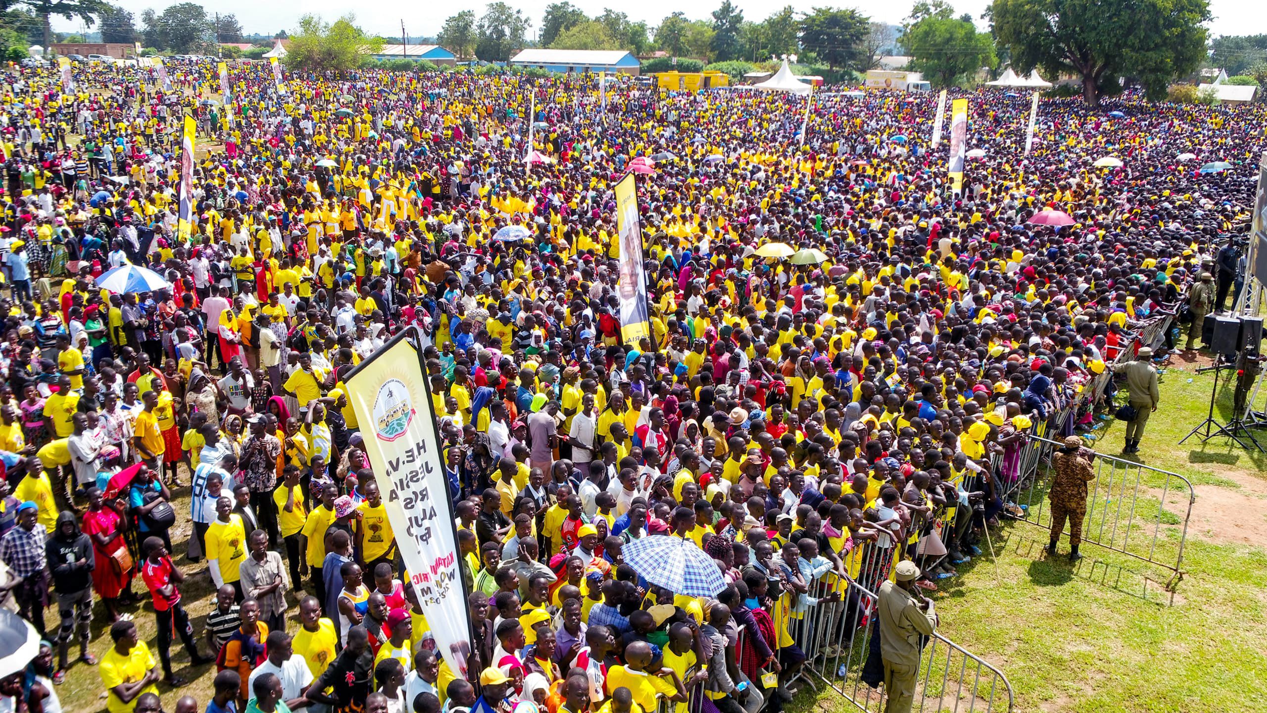 Museveni campaigns in Amuria