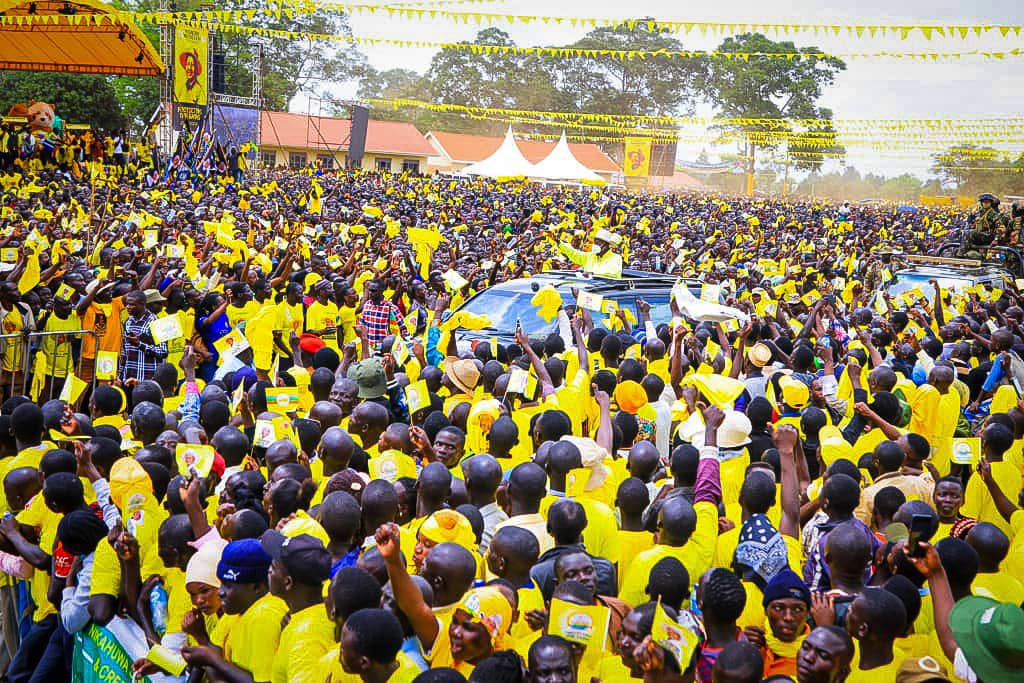 Museveni campaigns in Bugiri