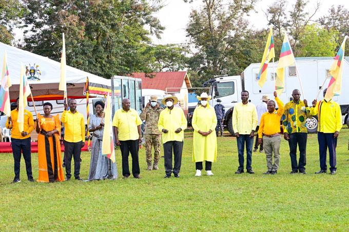 Museveni campaigns in Kamuli