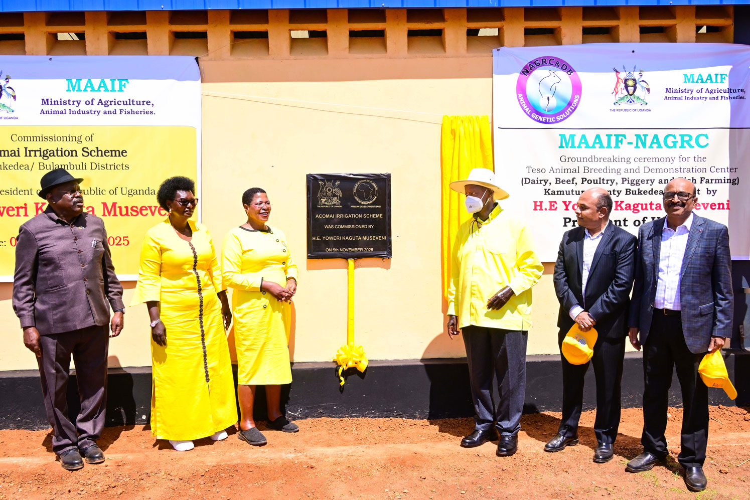 Museveni commissions Achomai Irrigation Scheme