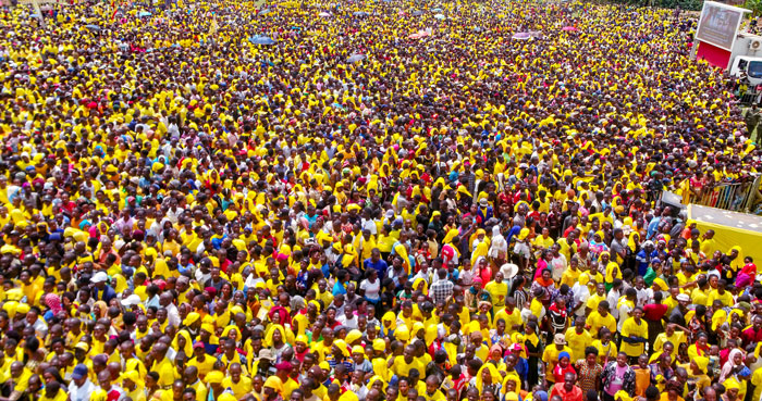 Museveni campaigns in Mitooma