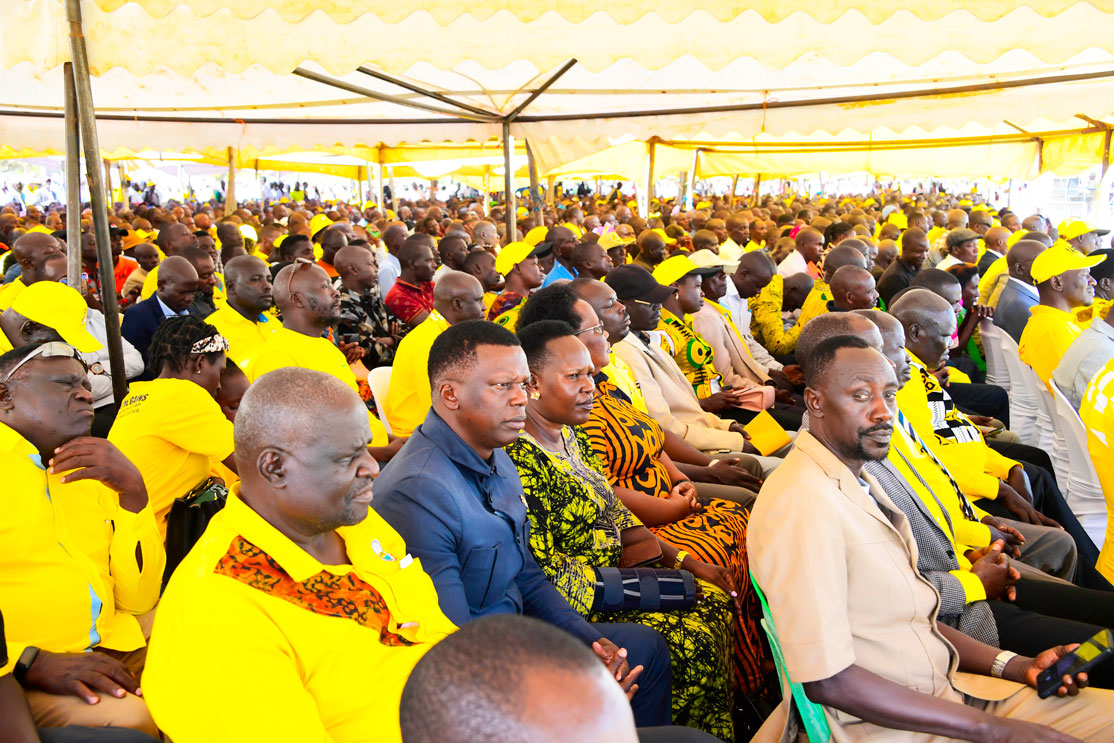 President Yoweri Kaguta Museveni addressed more than 15,000 NRM leaders gathered at Lango College in Lira City on Sunday, December 7, 2025,