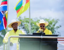 President Museveni and First Lady address NRM supporters in Nebbi District