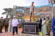 President Yoweri Kaguta Museveni was honoured with monument for his immense contribution towards the development of Greater Ankole region