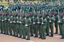 Museveni commissions 498 Officer Cadets at Kaweweta Military Training School 