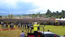 Museveni campaigns in Bukwo, Sebei Region