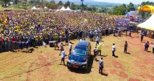 Museveni campaigns in Kween