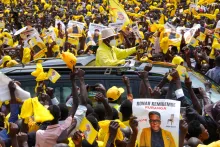 Museveni campaigns in Kazo