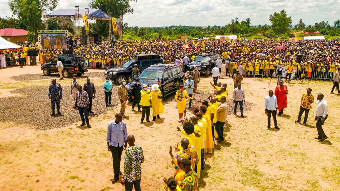 Museveni campaigns in Maracha