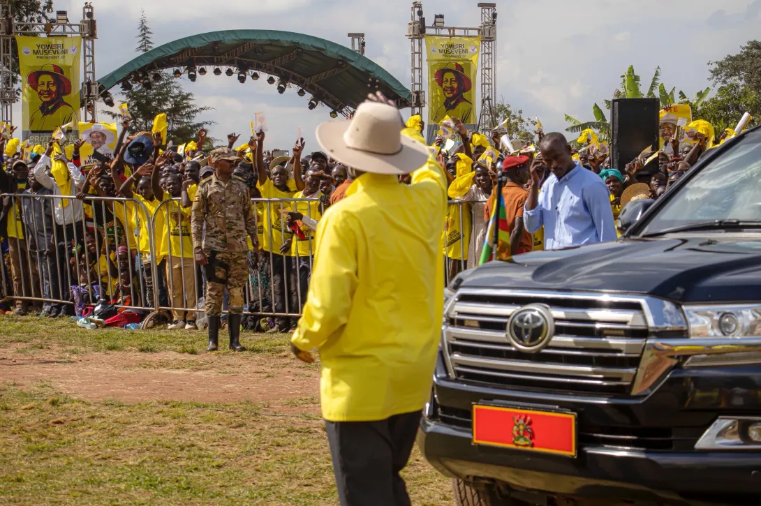 Museveni campaigns in Zombo