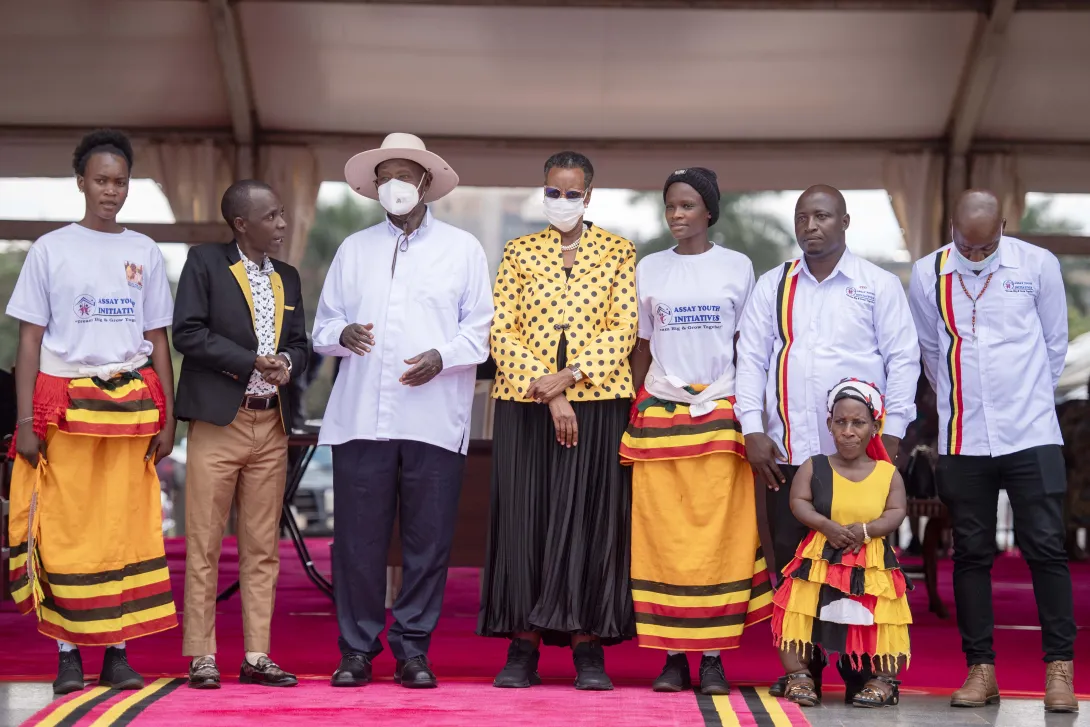 President Museveni and First Lady at Kololo for Independence Day Celebrations