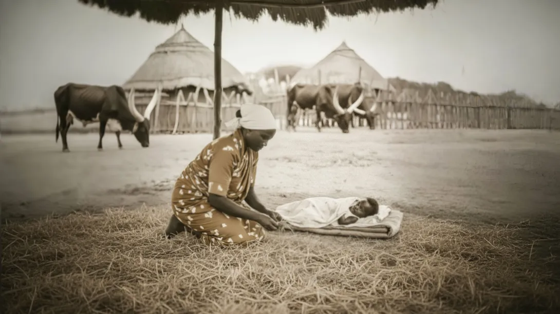 Young Museveni with Maama Esteeri