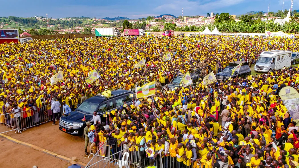 Museveni campaigns in Rukungiri