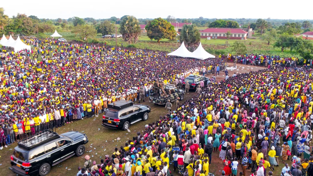Museveni campaigns in Kalaki