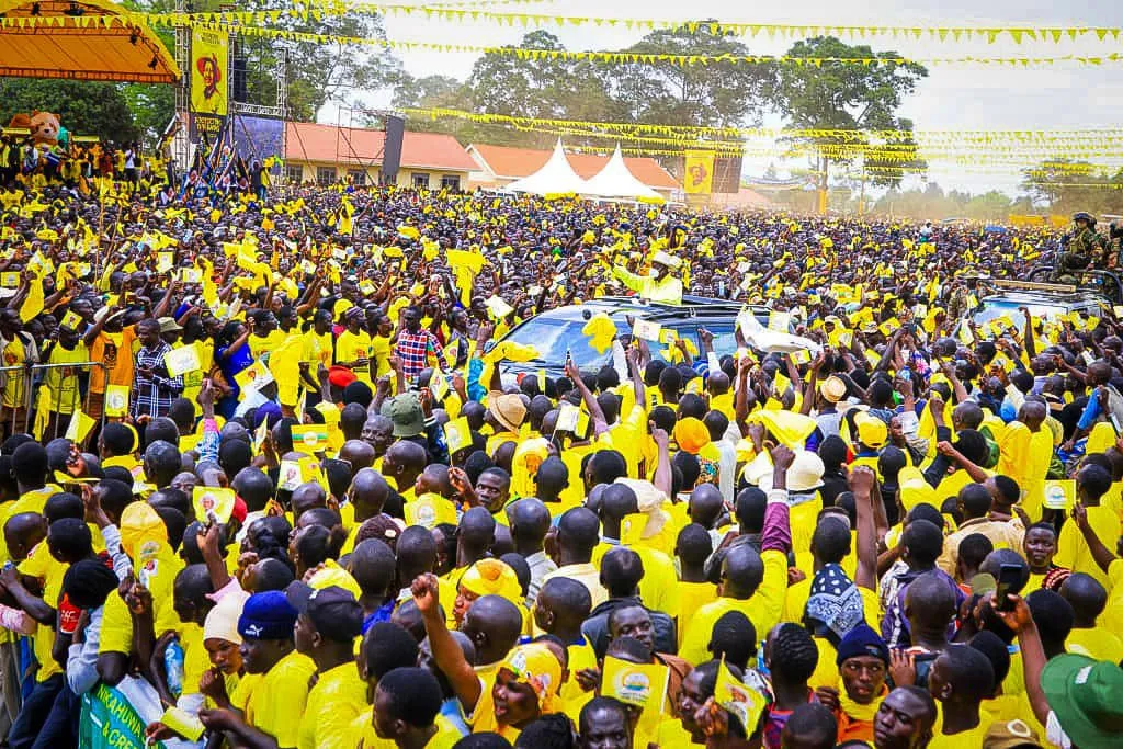 Museveni campaigns in Bugiri