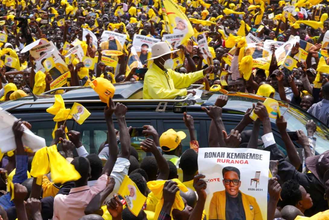 Museveni campaigns in Kazo