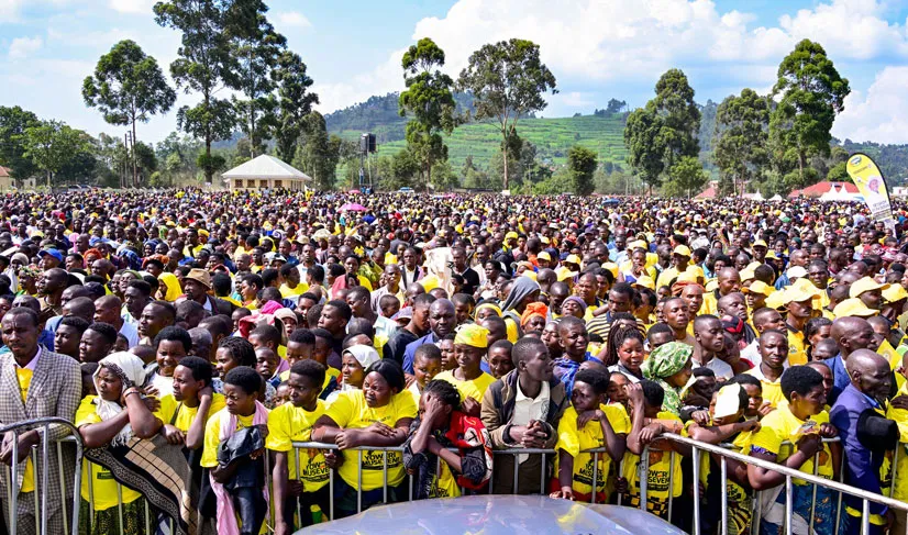 Museveni campaigns in Kisoro