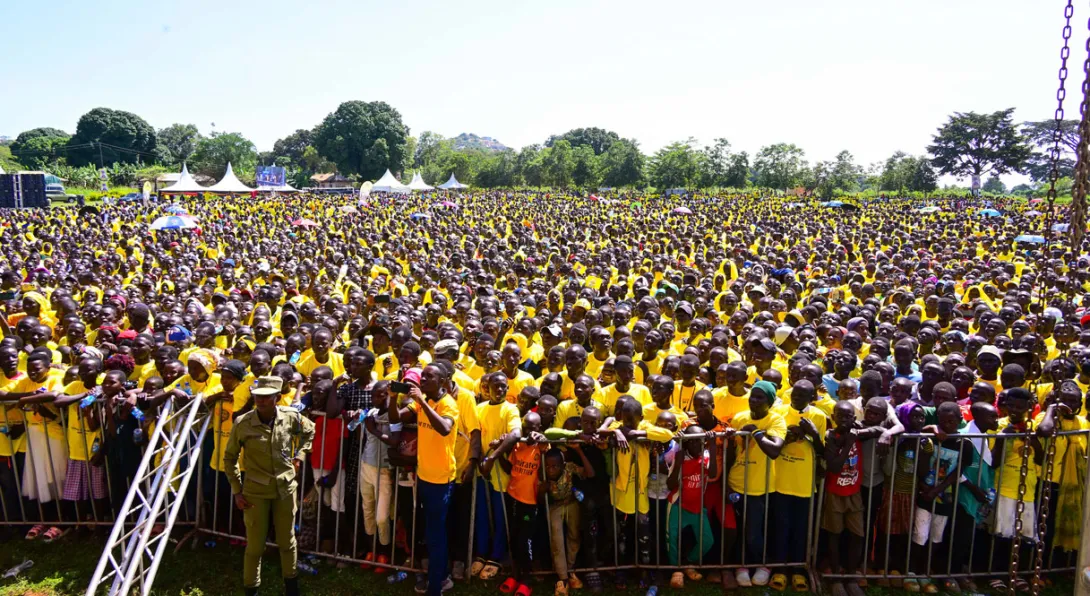 Museveni campaigns in Ngora
