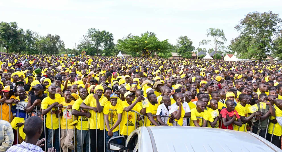 Museveni campaigns in Kamuli
