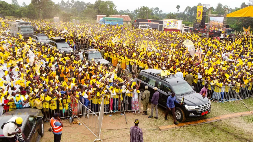Museveni campaigns in Ntoroko