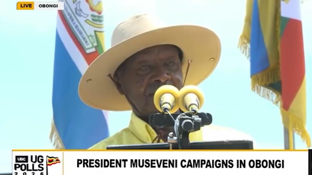 Embedded thumbnail for  President Museveni campaigns in Obongi, West Nile