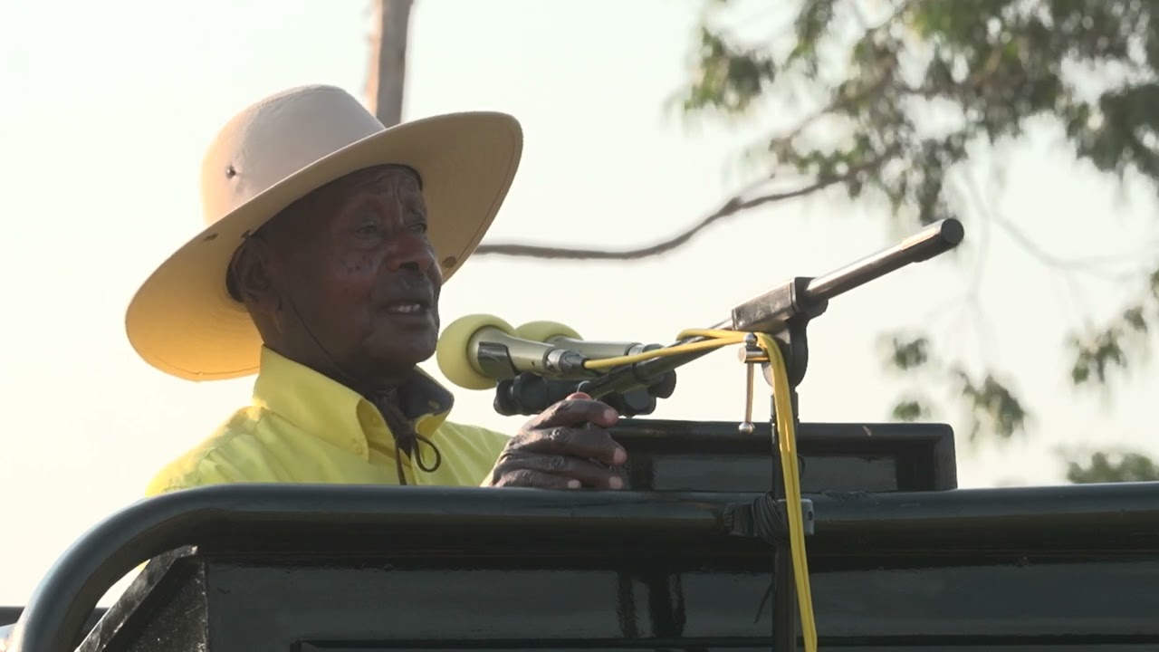 Embedded thumbnail for President museveni, accompanied by the First Lady Janet, campaign rally in Sheema