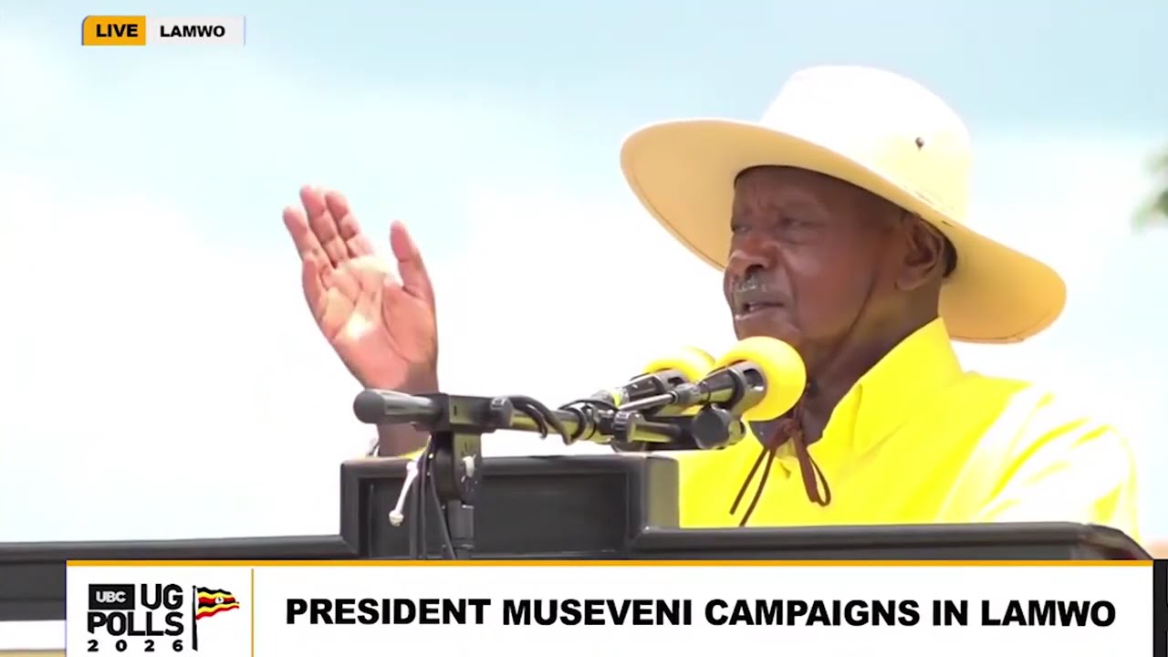 Embedded thumbnail for Museveni campaigns in Lamwo