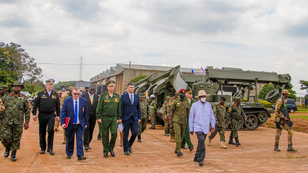Embedded thumbnail for President Museveni welcomes Russia&#039;s military $53M equipment