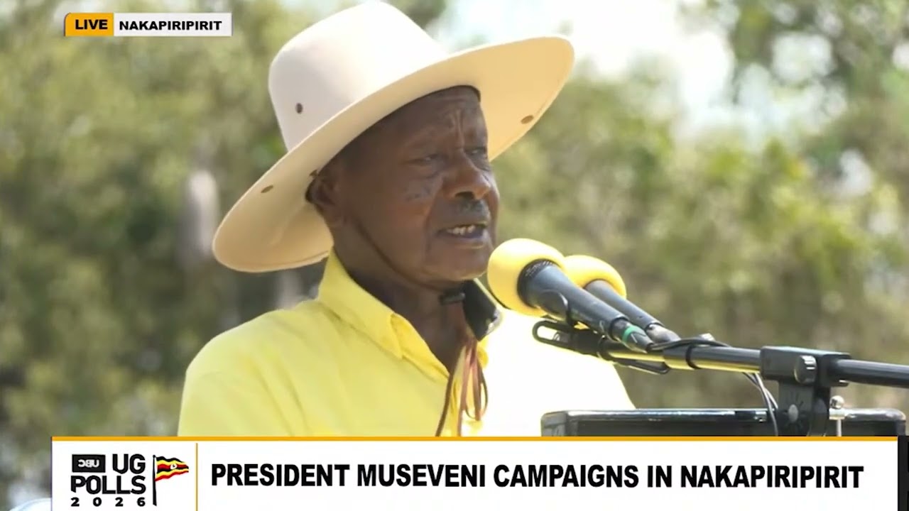 Embedded thumbnail for Museveni campaigns in Nakapiripirit